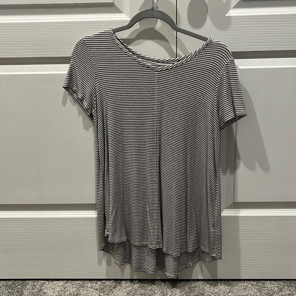 Striped short sleeve shirt
